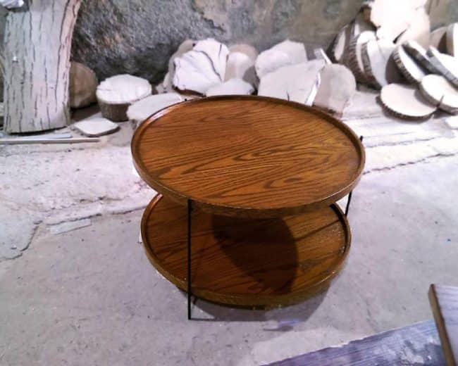 میز جلومبلی چوبی